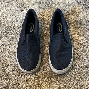 Soda Women's Navy Slip-On Flats